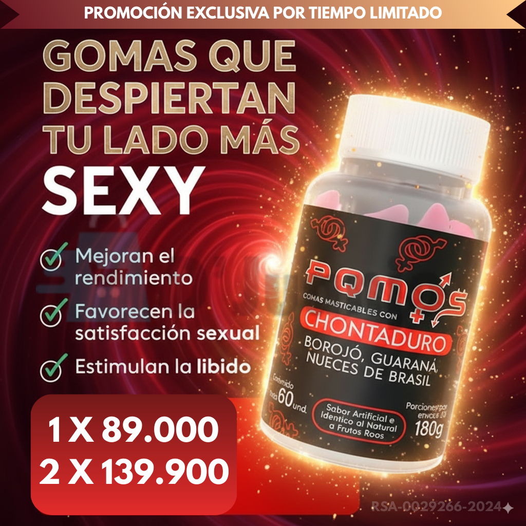 PQMOS Chontaduro: Energía natural y vitalidad en cada gomita